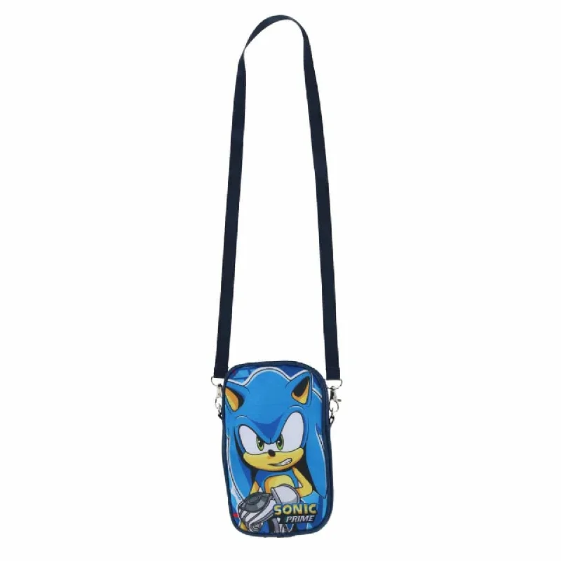 Textiel Trade Boys Sonic the Hedgehog Crossbody Phone Bag