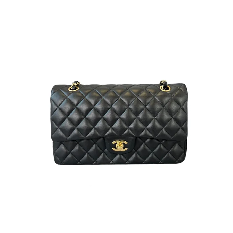 Classic Double Flap Medium Lambskin Black GHW