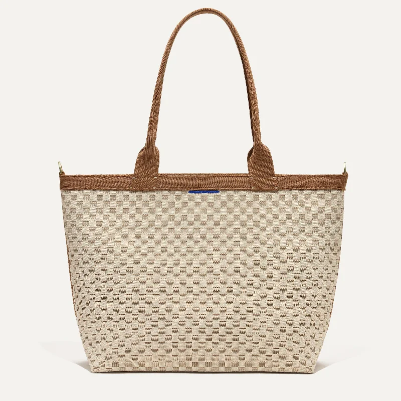 The Lightweight Zip Tote - Vanilla Wafer