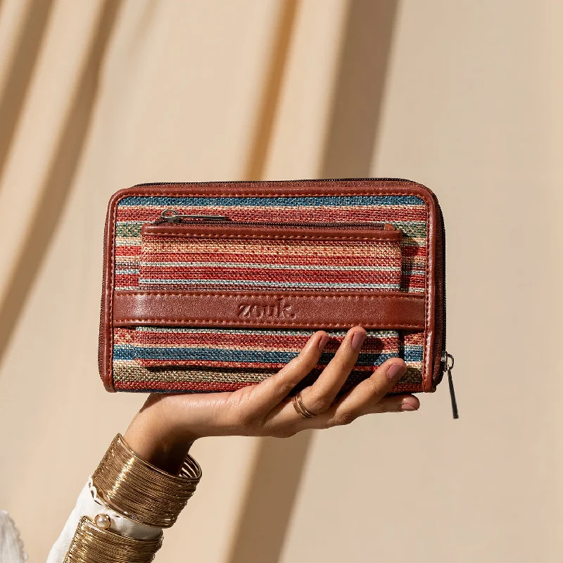 Assam Tapestry Classic Zipper Wallet