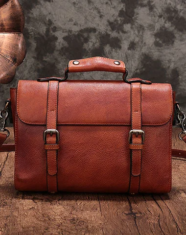 Genuine Leather Messenger Bag Mens Chest Bag Bike Bag Cycling Bag Cool iPad Bag for men