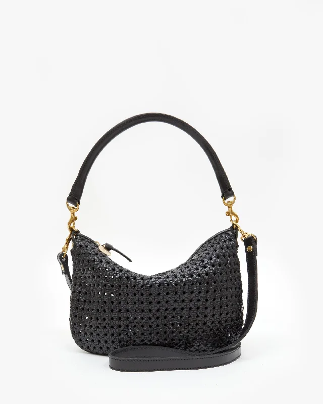 Petite Moyen Messenger in Black Rattan