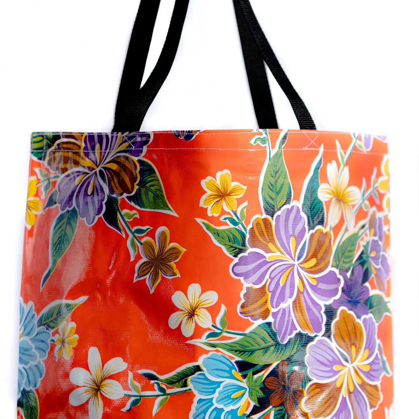 Orange Hibiscus Large Tote