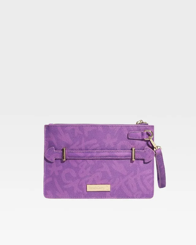 Tote&Carry Clutch Bag in Purple