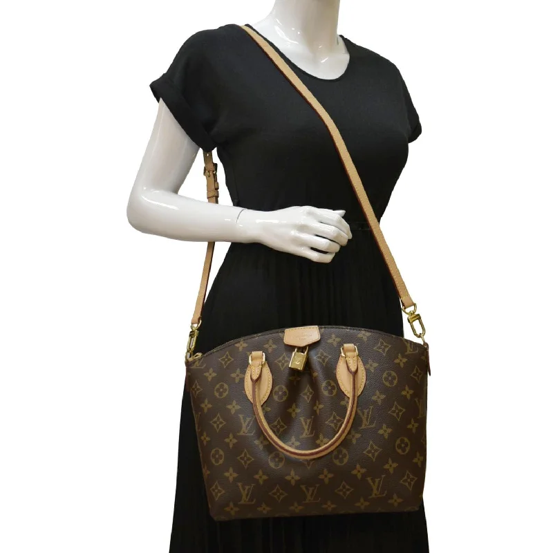 LOUIS VUITTON Boetie PM NM Monogram Canvas Satchel Shoulder Bag Brown