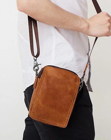 Leather Belt Pouch for Men Cell Phone Holster Waist Bag BELT BAG Shoulder Bag For Men