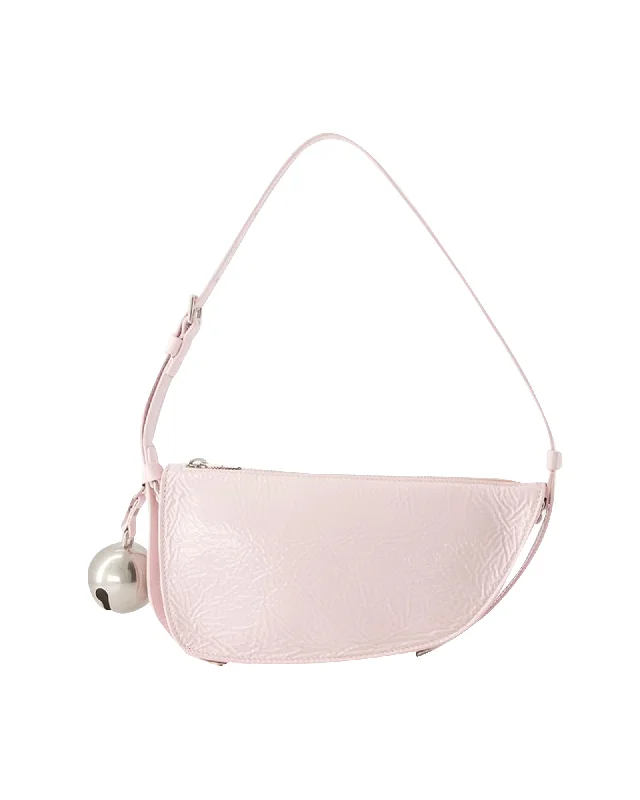 Shield Sling Mini Wallet On Chain - Burberry - Leather - Pink