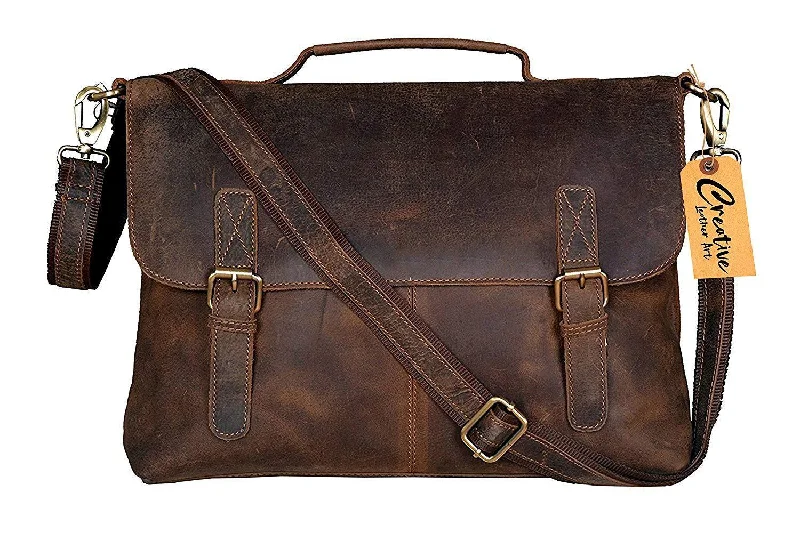 Leather Laptop Messenger Bag Vintage B07MCJ7CSC