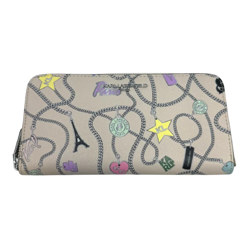 Maybelle Zip Around Wallet Designer By Karl Lagerfeld, Size: Large