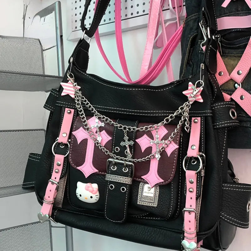 Pastel Goth Y2K Messenger Bag