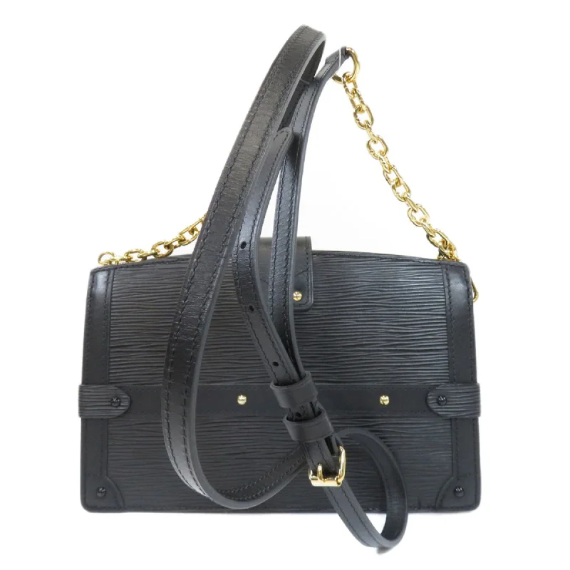 Louis Vuitton Black Leather Trunk shoulder bag