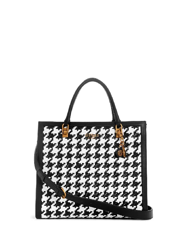 Black White Abey Elite Tote Bag