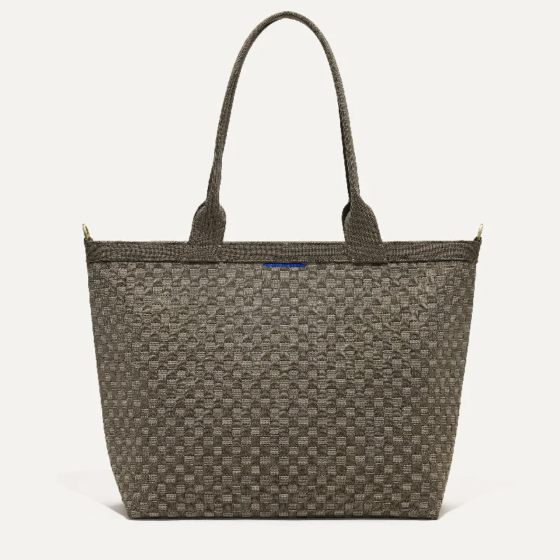 The Lightweight Zip Tote - Safari Green