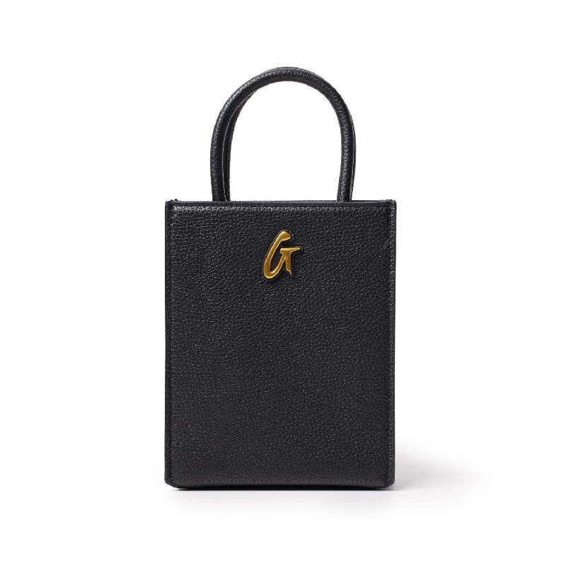 MINI PEBBLE TOTE - BLACK