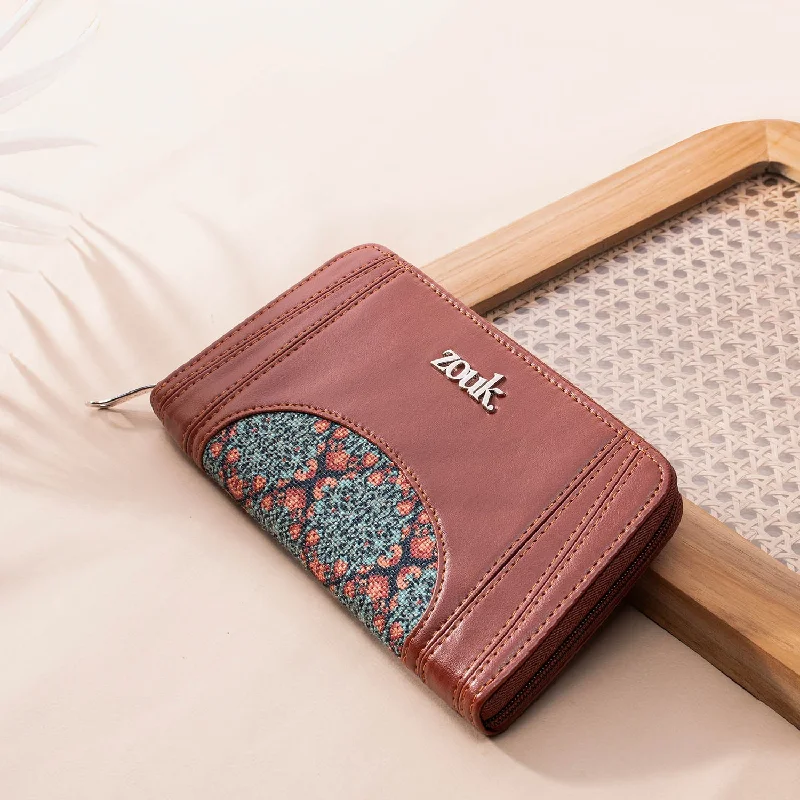 Arika Zipper Wallet - Kolkata Nouveau