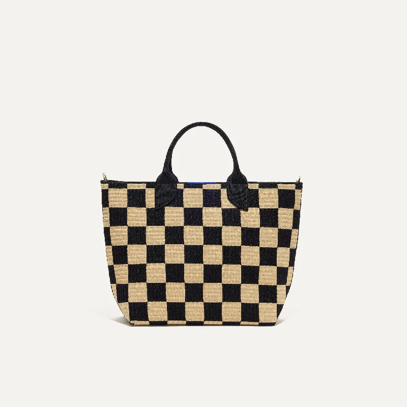 The Lightweight Petite Tote - Checker Classic