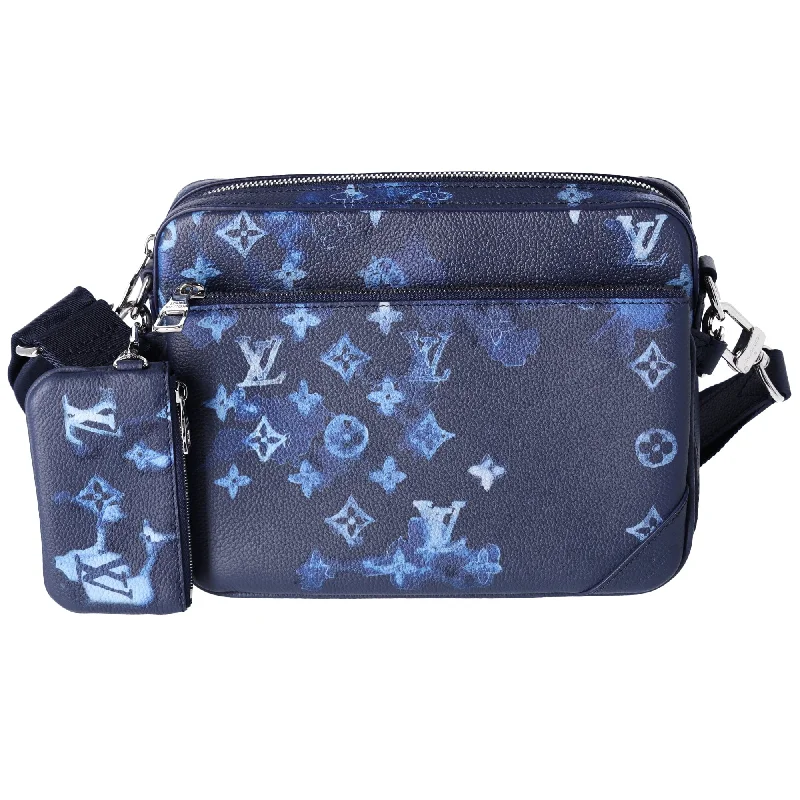 Louis Vuitton Trio Messenger Watercolor Summer Collection Navy