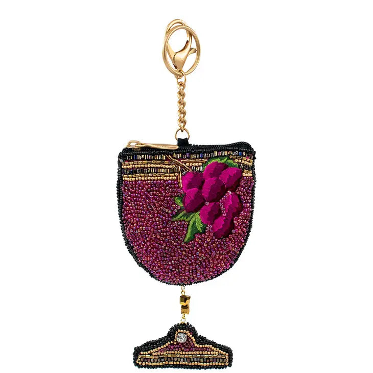 Mary Frances - Wine'D Up Coin Purse/Key Fob