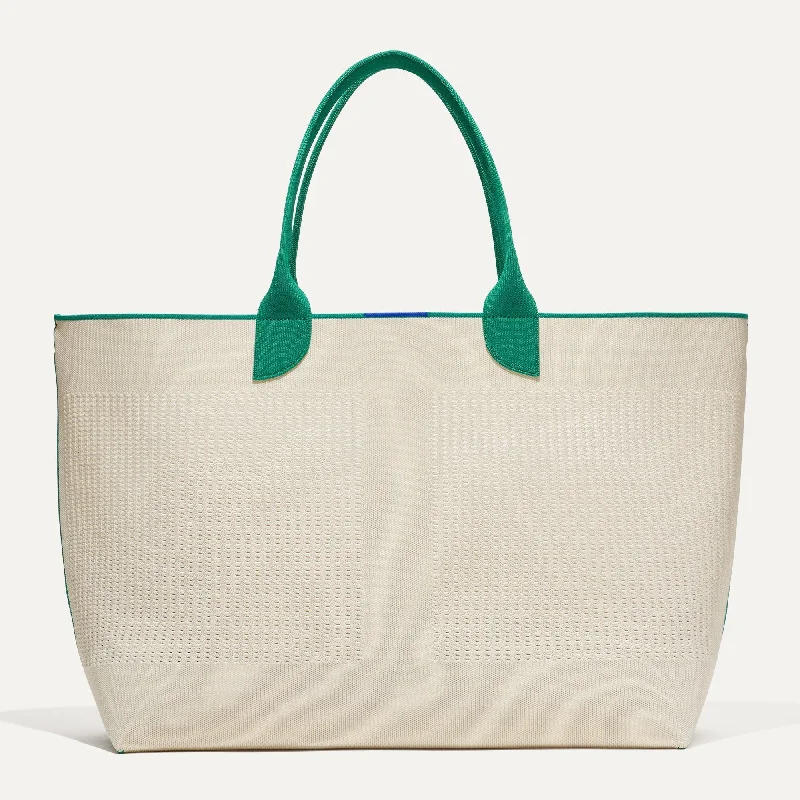 The Lightweight Mega Tote - Courtside White