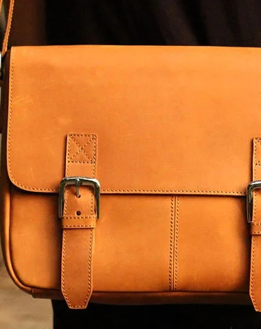 Genuine Leather Messenger Bag Cool Chest Bag Sling Bag Crossbody Bag Travel Bag Hiking Bag for men