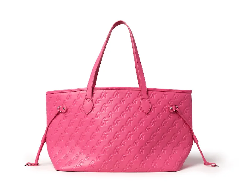 MONOGRAM GLAM TOTE - HOT PINK