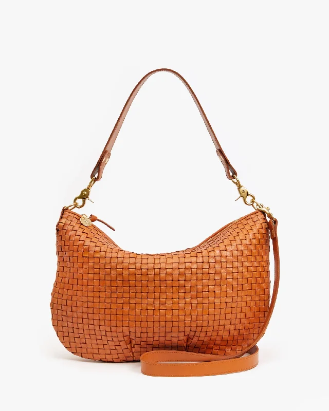 Moyen Messenger Natural Woven Leather