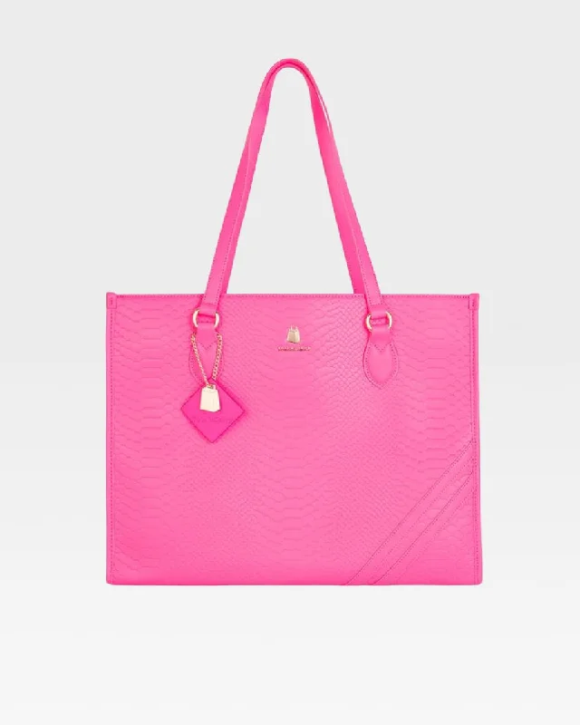 Apollo 1 Tote Bag in Neon Pink