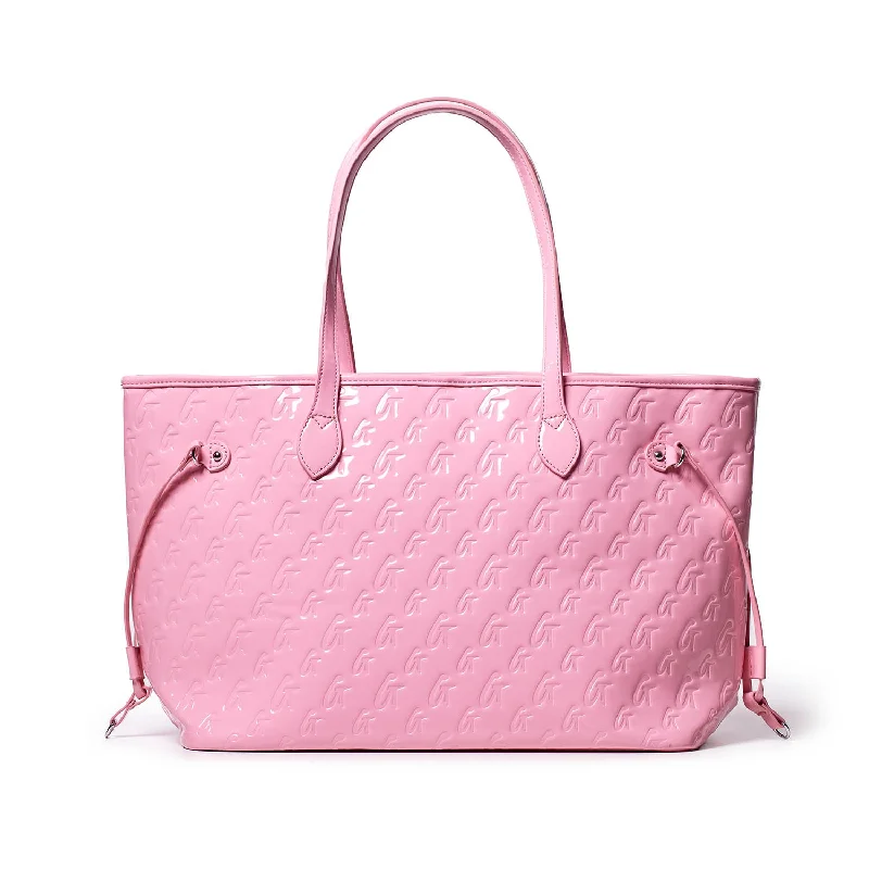 MONOGRAM GLAM TOTE - MIRROR PINK