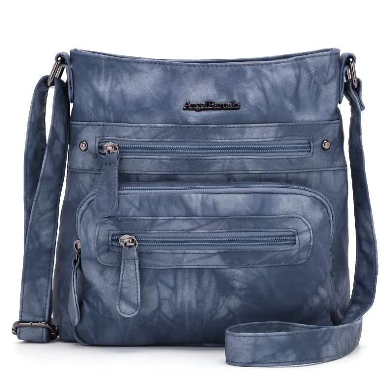 Women's tie-dye denim vintage crossbody bag