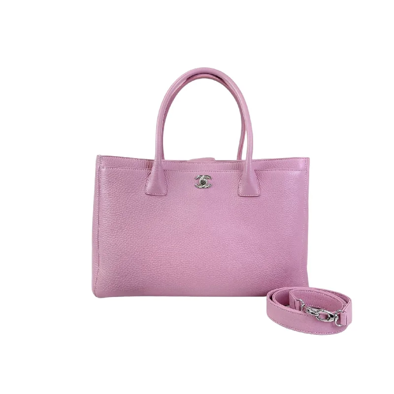 Executive Cerf Tote Grained Pink SHW