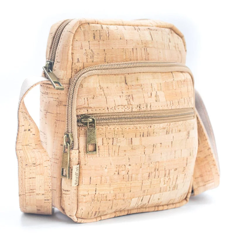 Men's Zipper Cork Messenger Bag  BAG-2246