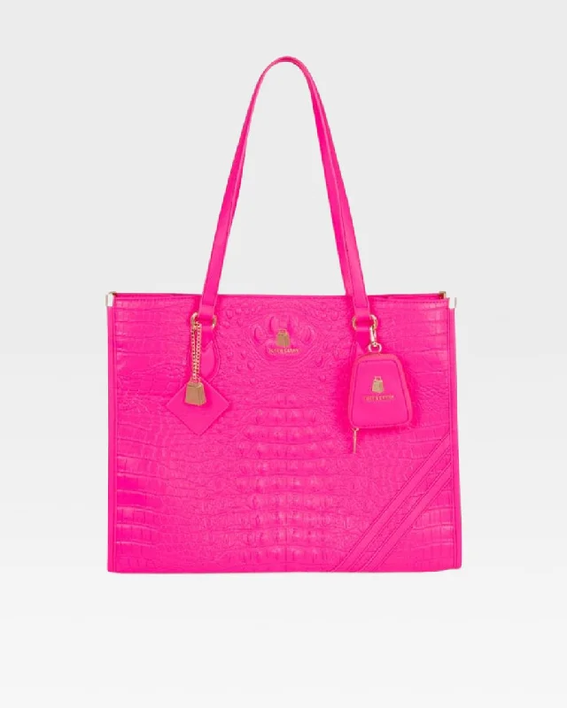 Apollo 2 Tote Bag in Neon Pink