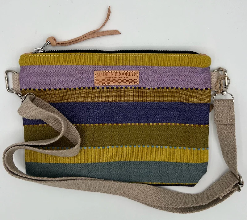 Multi Colored Striped Crossbody Bag