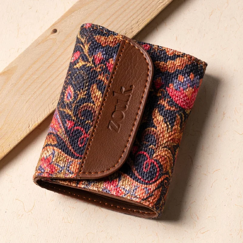 Paisley Print Trifold Wallet