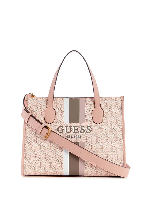 Pale Pink Silvana Small Tote Bag