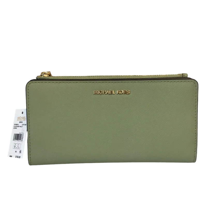 Wallet Designer By Michael Kors In Green, Size:Medium