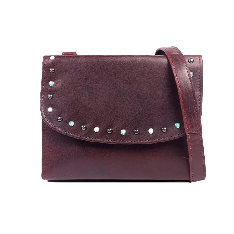 Concealed Carry Raelynn Buffalo Leather Crossbody RFID Organizer by Lady Conceal