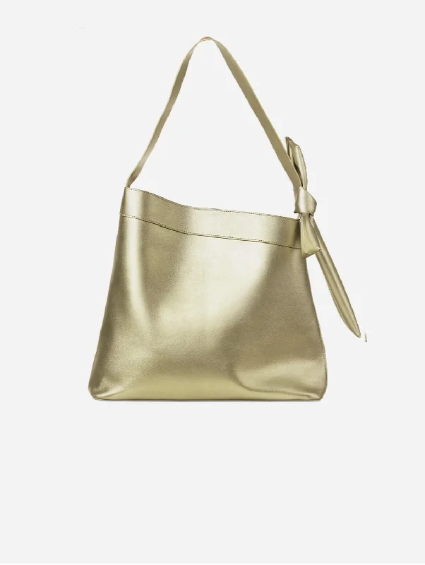 Muse Cactus Leather Vegan Tote Bag | Metallic Gold