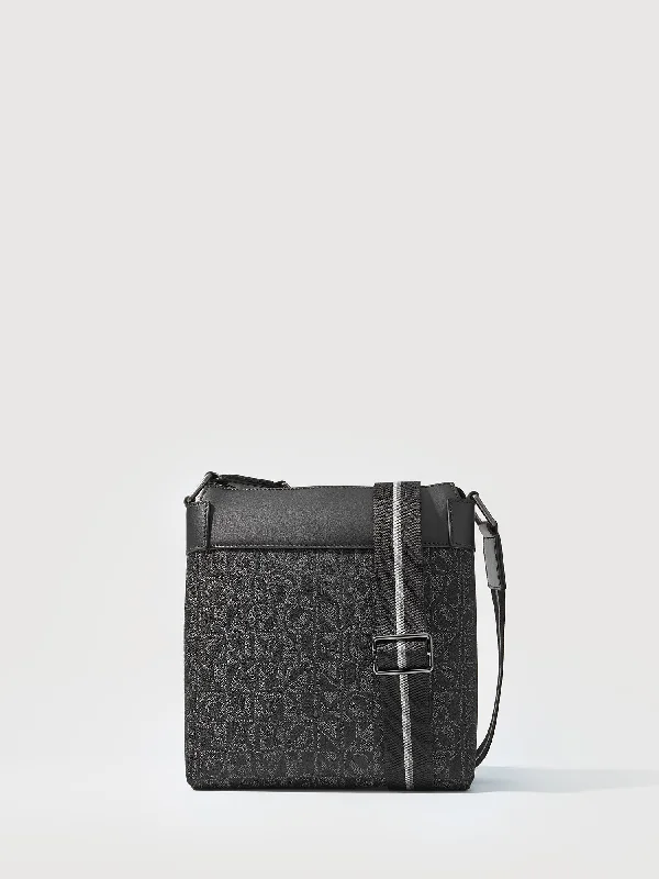 Nathan Monogram Messenger Bag