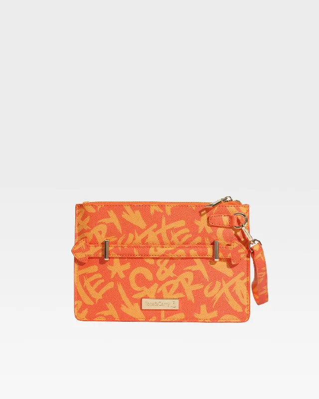 Tote&Carry Clutch Bag in Orange