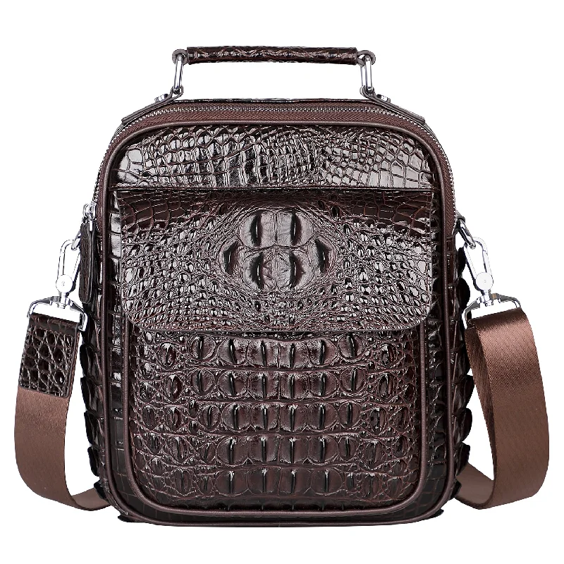 Crocodile Crossbody Bag for Men