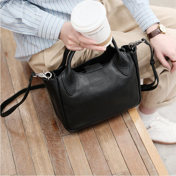 Classic Womens Leather Crossbody Tote Bag Small Shoulder Handbags