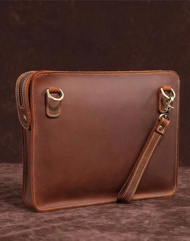 Classy Retro Leather Mens Tablet Messenger Bag Small Side Bag Messenger Bag For Men