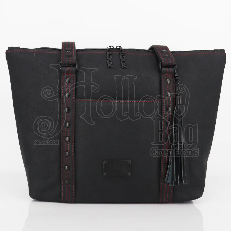 Lauren Tote - Black w/Red