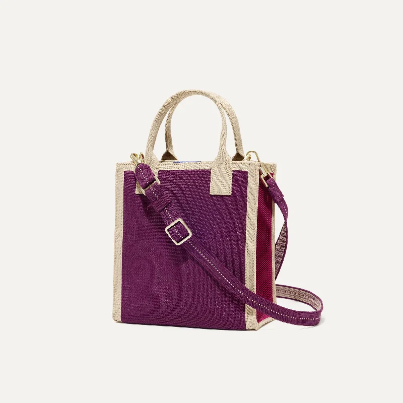 The Petite Classic Tote - Plum Red