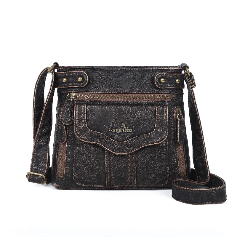 Women's vintage bronzer crossbody bag