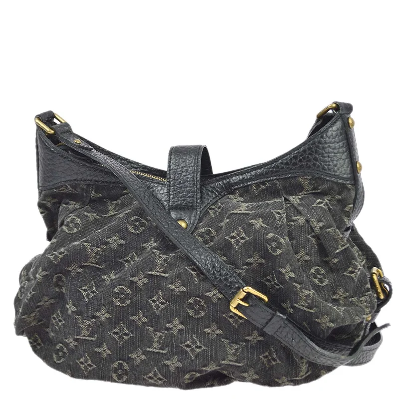 Louis Vuitton Black Monogram Denim XS Shoulder Bag M95608