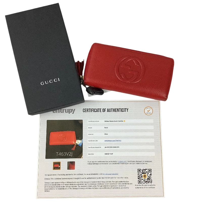 Wallet Luxury Designer By Gucci, Size: Medium