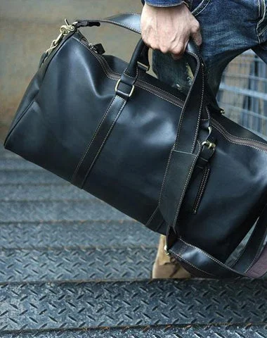 Cool Leather Mens Weekender Bags Travel Bag Shoulder Bags for Men