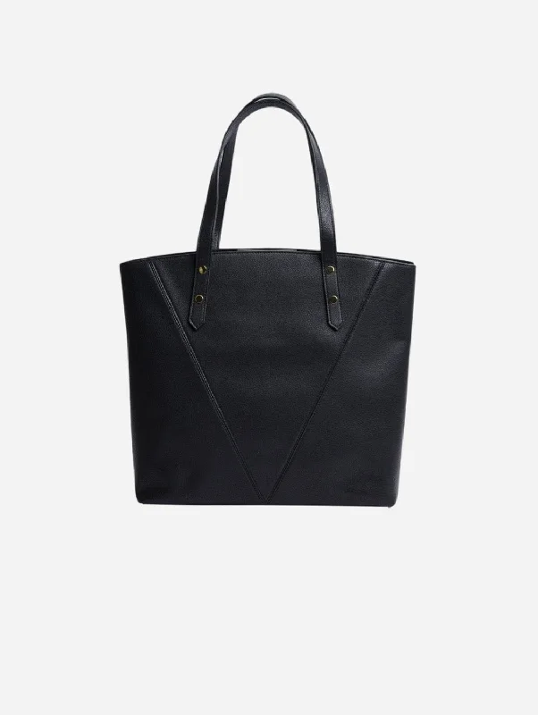 Honor Vegan Bio-Based Bamboo Leather Tote Bag | Black